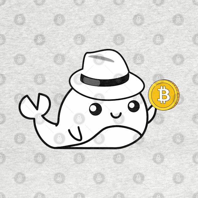 Funny Whale Bitcoin by M.Y